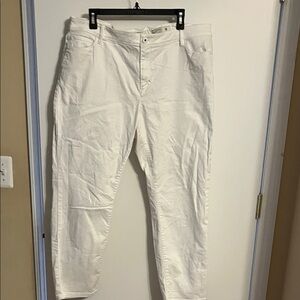 J. Jill Authentic Fit White Denim Jeans